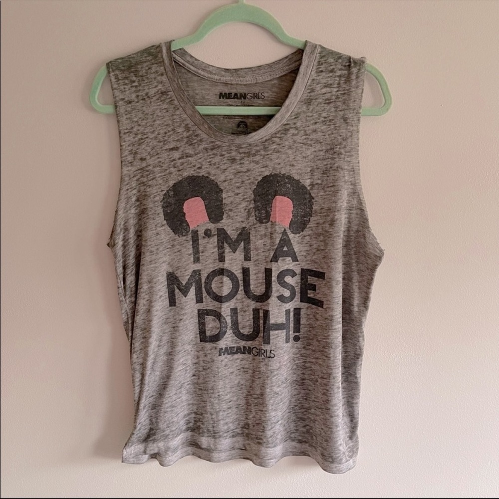 Mean Girls “I’m a mouse duh” burnout tank